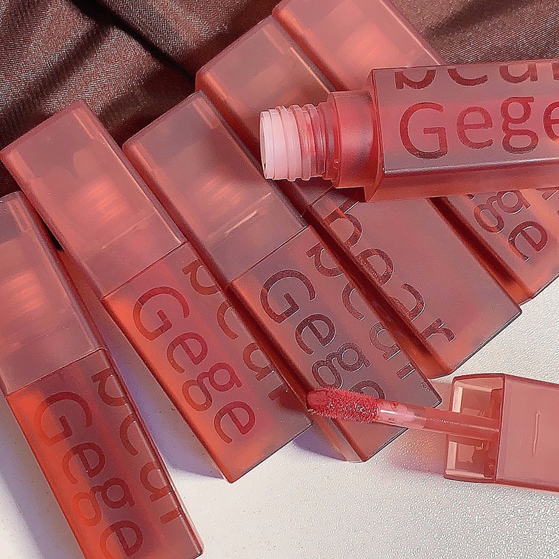 [Hàng mới về] HERORANGE® Son Môi Kem Màu Nhung Lì Không Thấm Nước Thời Trang Hazy Reveals/Son Bóng HERORANGE GEGEBEAR Màu Nude Nhạt Mềm Mượt Nuôi Dưỡng Môi Chống Thấm Nước Son nội địa trung（05Trang điểm môi nâu đỏ）