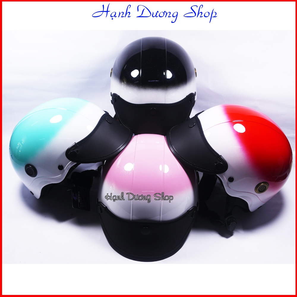 Nón bảo hiểm loang mau, hàng đẹp có chất liệu chắt chắn phù hợp cho cả nam và nữ