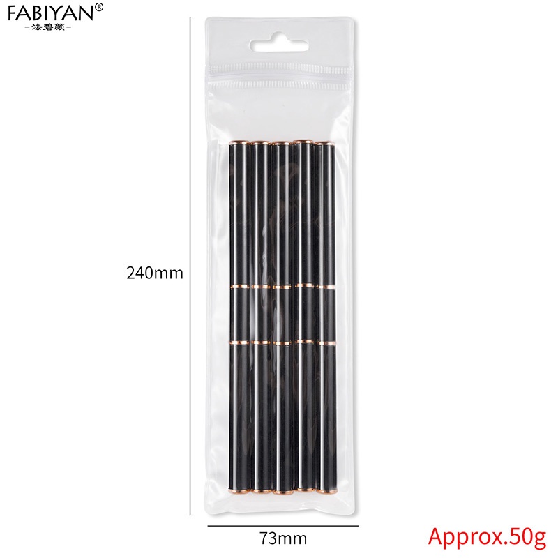 FABIYAN Cọ vẽ móng bằng nylon màu đen dùng trang trí móng tay chất lượng cao