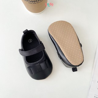 Giày tập đi cho bé nơ đen tiểu thư