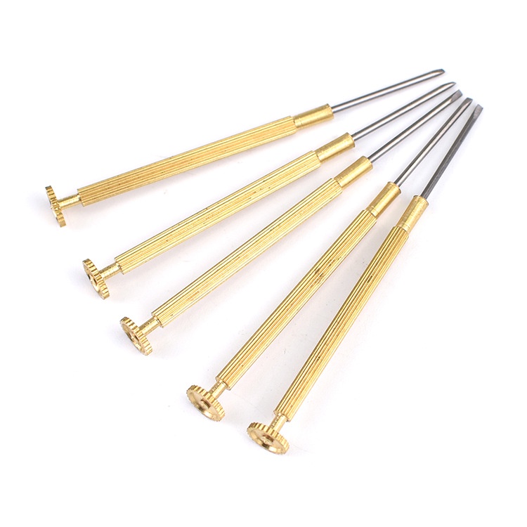 Tovit vàng dẹt đủ size 1.0mm 1.2mm 1.4mm 1.6mm 1.8mm dùng sửa chữa đồng hồ