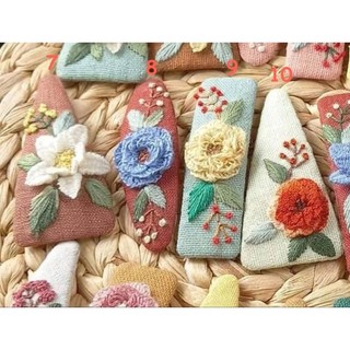 Kẹp Tóc Thêu Hoa Handmade