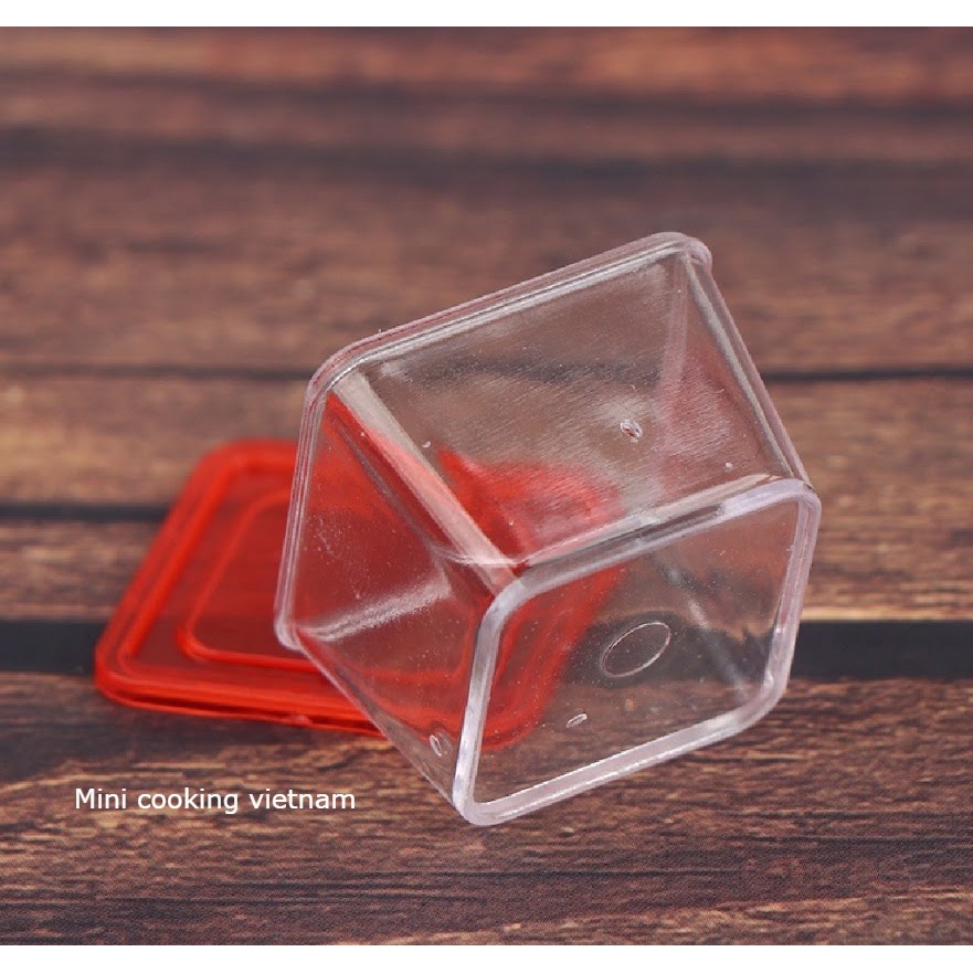 Set mô hình 4 hộp đồ ăn lock lock / Mini cooking vietnam