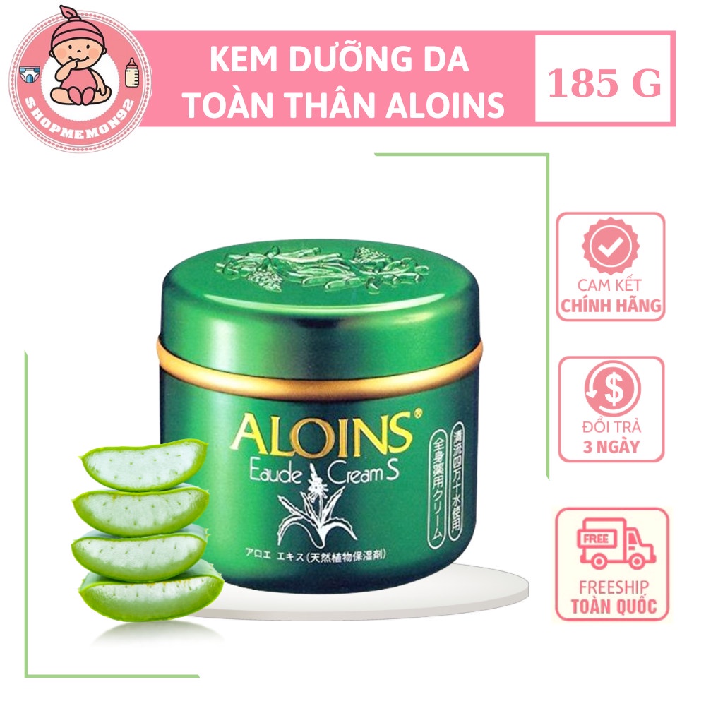 Kem dưỡng ẩm lô hội Aloins Nhật Bản, kem lô hội xanh dưỡng da khô nứt nẻ mùa đông Eaude Cream S