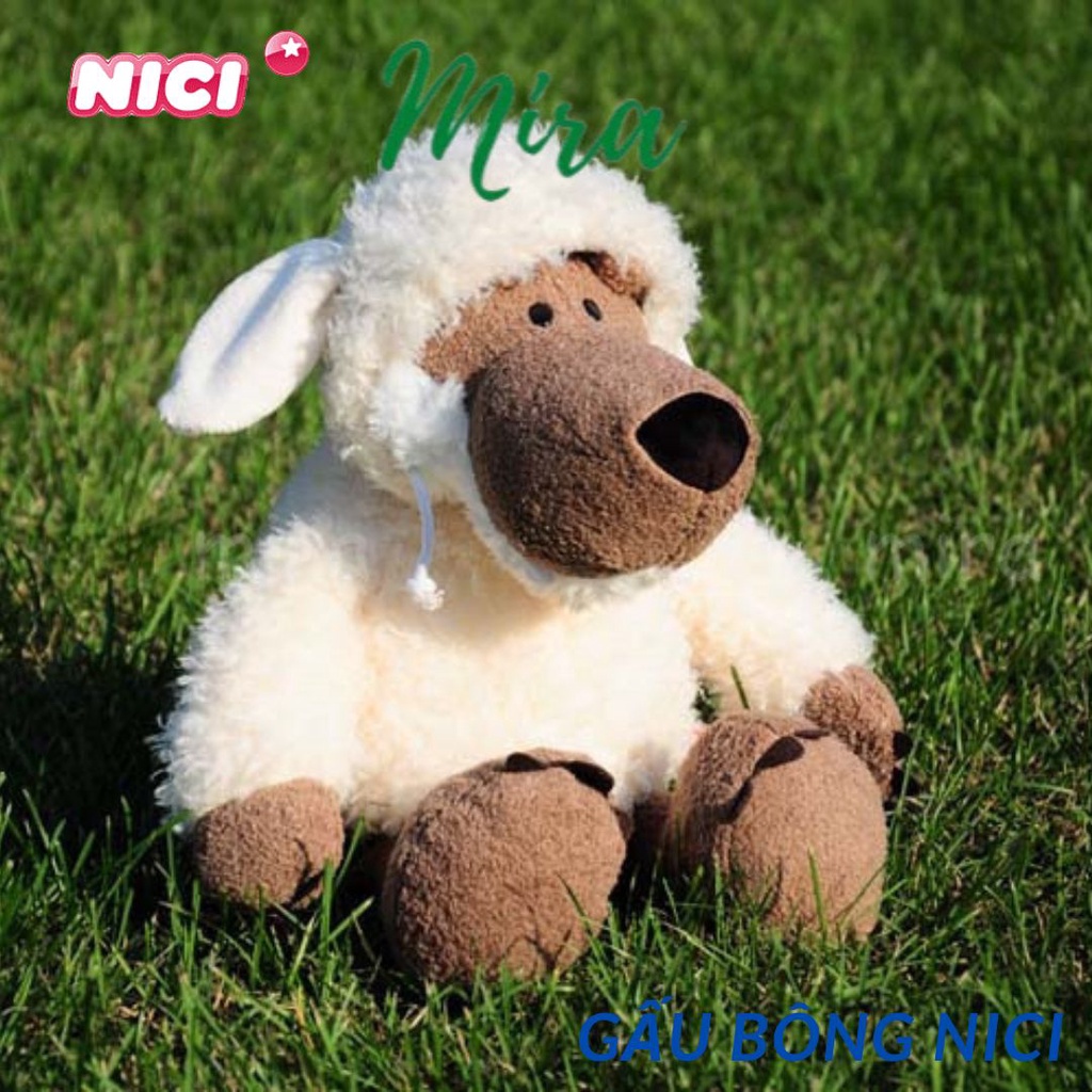 Sói Bông NICI, Gấu Bông Sói Woody Mặc Áo Cừu Ngụy Trang Búp Bê Thú Nhồi Bông Thương Hiệu NICI MIRA-GB28013