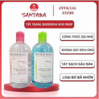 Nước tẩy trang Bioderma Crealine H2O 500ml Pháp nước tẩy trang quốc dân cho mọi loại da