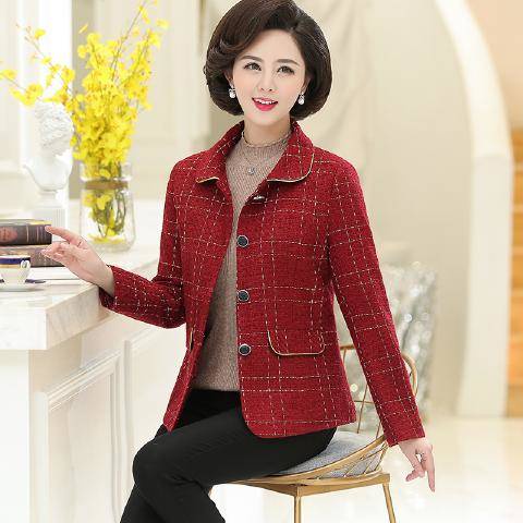 Áo Khoác Vest Có Mũ Trùm Dáng Ngắn Thời Trang Xuân Thu 2020 Cho Nữ Trung Niên