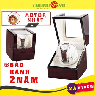 Hộp Xoay Đồng Hồ Cơ 1 Xoay Vỏ Gỗ Sơn Mài - Mã 810EW | SAIKE Chính Hãng