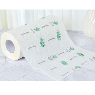 Cuộn khăn giấy thấm dầu mỡ hình củ quả dễ thương