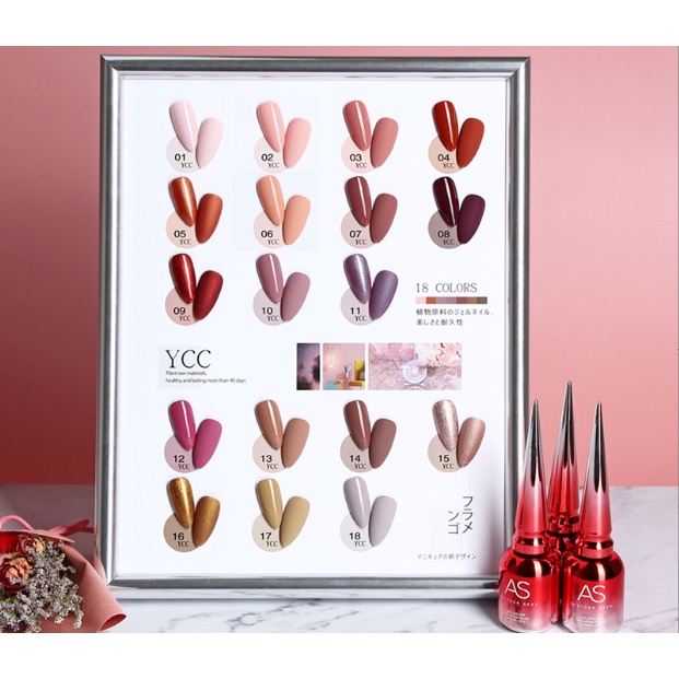 Sơn Gel AS mã YCC | Chai đỏ