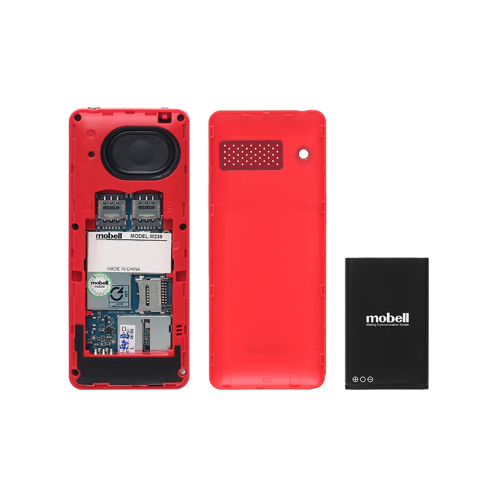 Điện thoại Mobell M239 4G Thiết kế đơn giản, cứng cáp - Hàng chính hãng