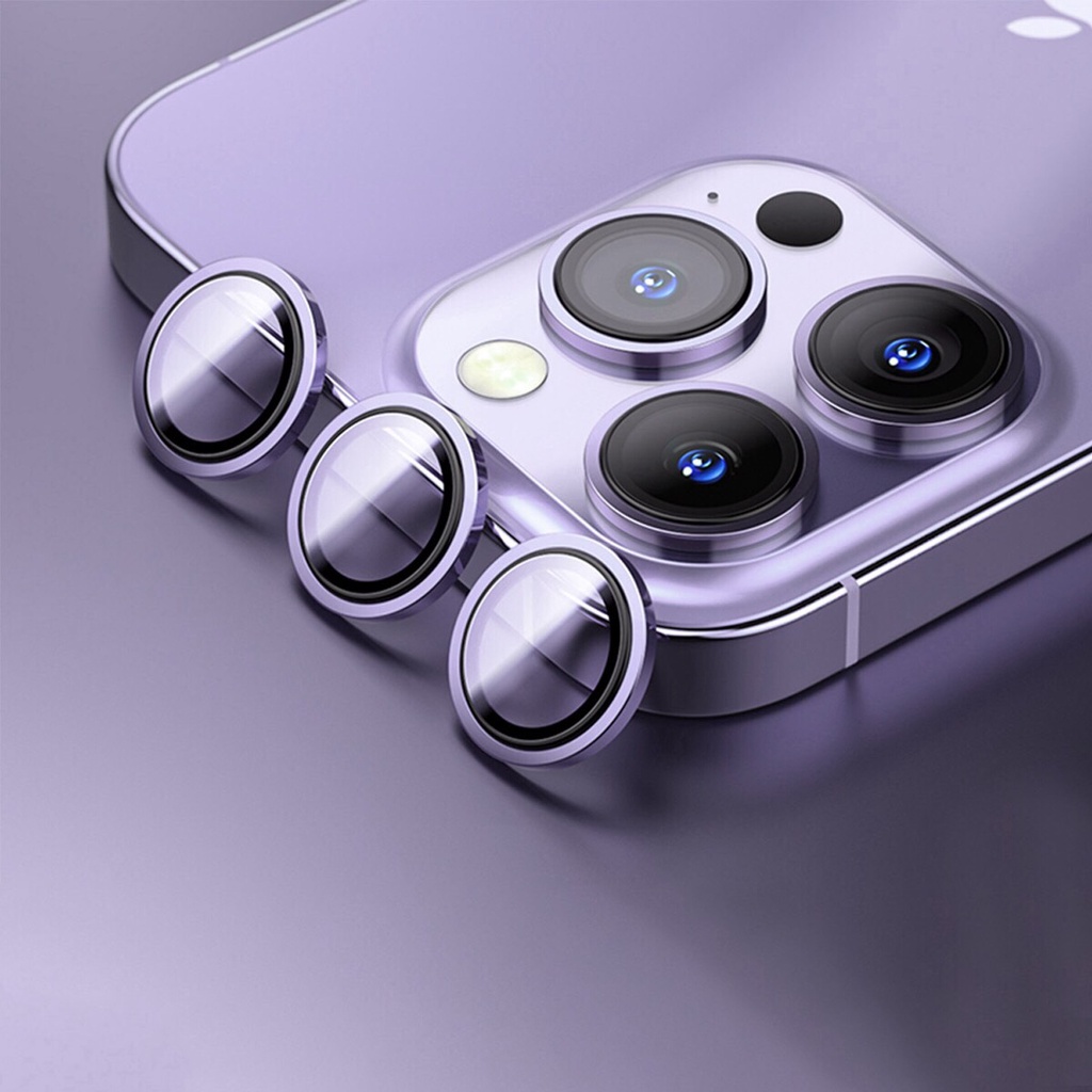 Kính Camera Wiwu Lens Guard Cho Iphone 14 Bảo Vệ Chống Trầy Xước Được Làm Bằng Kính Cường Lực, Khung Hợp Kim Nhôm - Hàng
