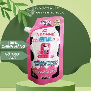 Muối tắm sữa bò tẩy tế bào chết A Bonne Spa Milk Salt trắng da 350g chính hãng -(izito.store)