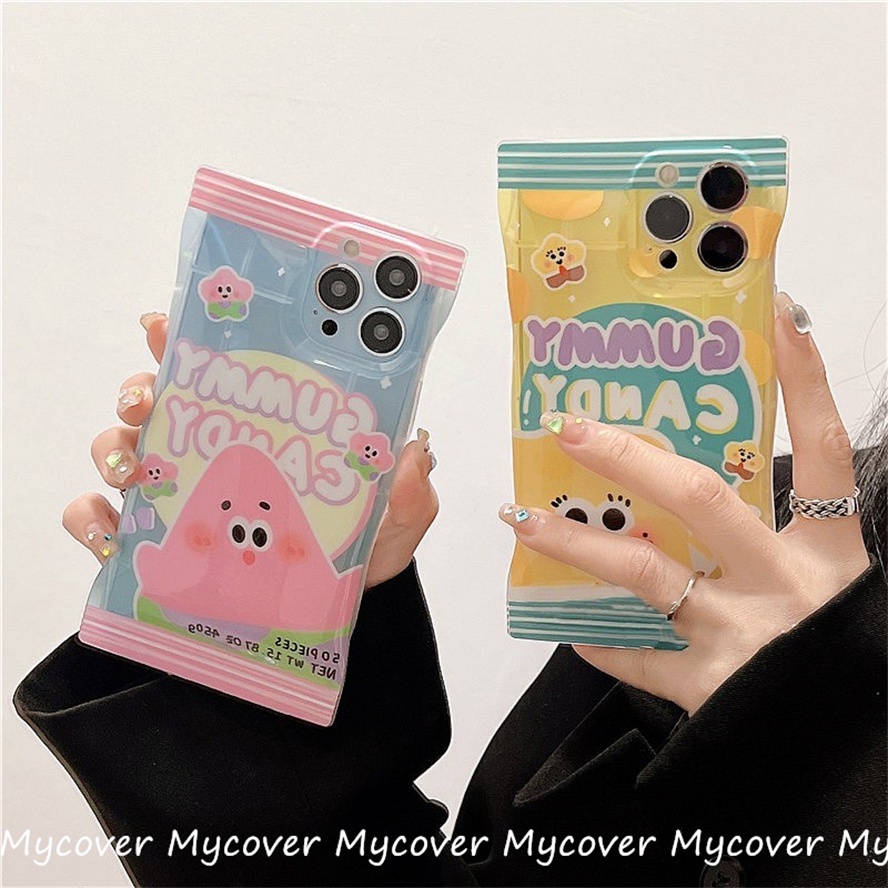 Ốp Điện Thoại Silicon Họa Tiết Hoạt Hình Màu Sắc Ngọt Ngào Cho iPhone 11 12 13 14 Pro Max X XR Xs Max 6 7 8 Plus SE 2020