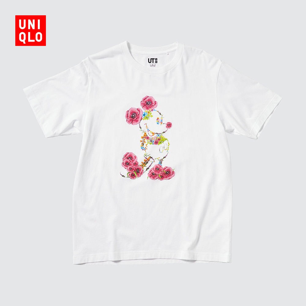 Áo Thun Uniqlo Nam / Nữ / Cặp Đôi  Tay Ngắn Hình Mickey  447182