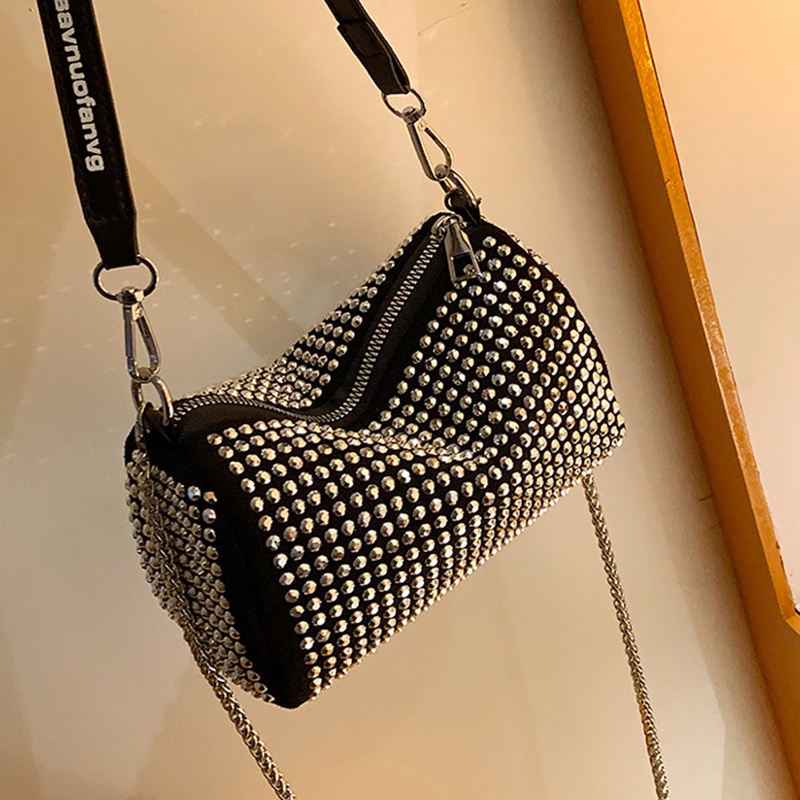 Túi đeo chéo IELGY đính đá thời trang dành cho nữ