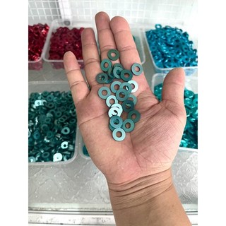 Long đền lốc máy 6li nhôm màu lục bảo