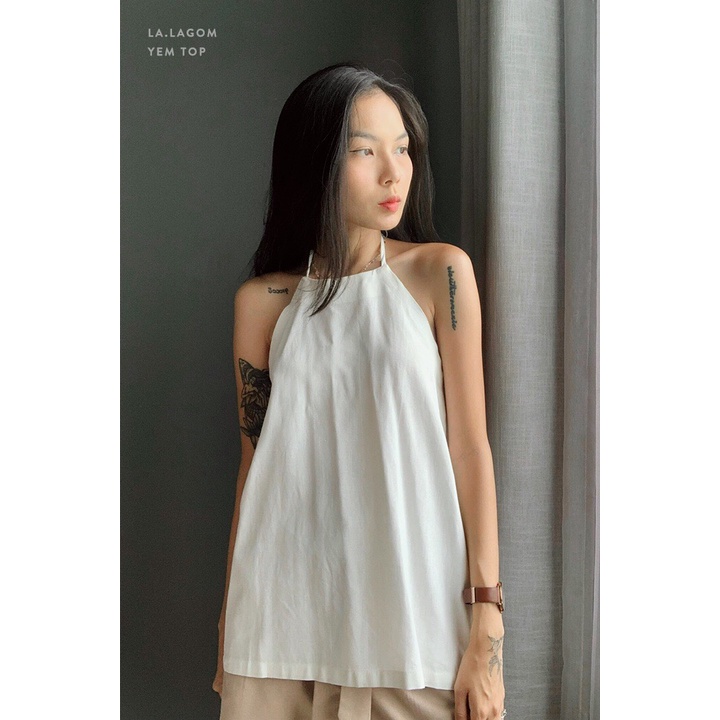 6 Áo Basic Phải Có - Màu trắng - Vải Linen