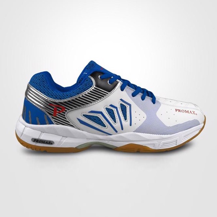 Giày cầu lông Promax 20001-White chính hãng, giá rẻ phù hợp với vận động viên phong trào - chuyên nghiệp.