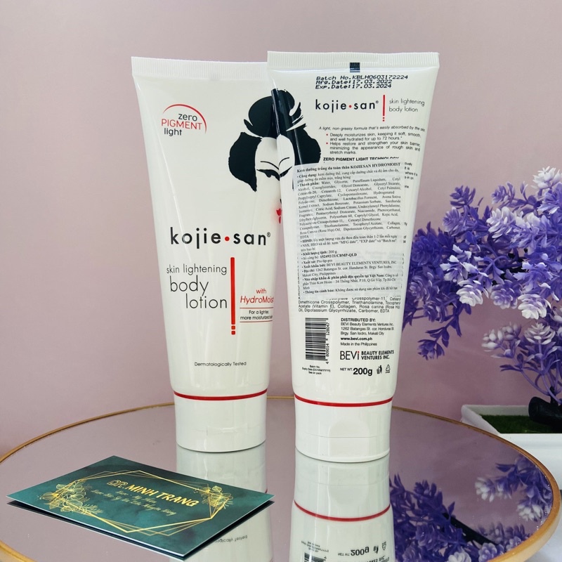 ✅ Kem dưỡng trắng da toàn thân Kojie.san Lightening Body Lotion 200g
