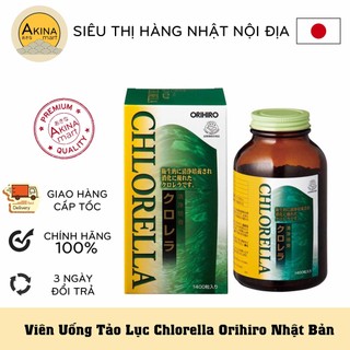 HCM - Tảo Lục Clean Chlorella hỗ trợ bảo vệ tim mạch Orihiro 1400 viên