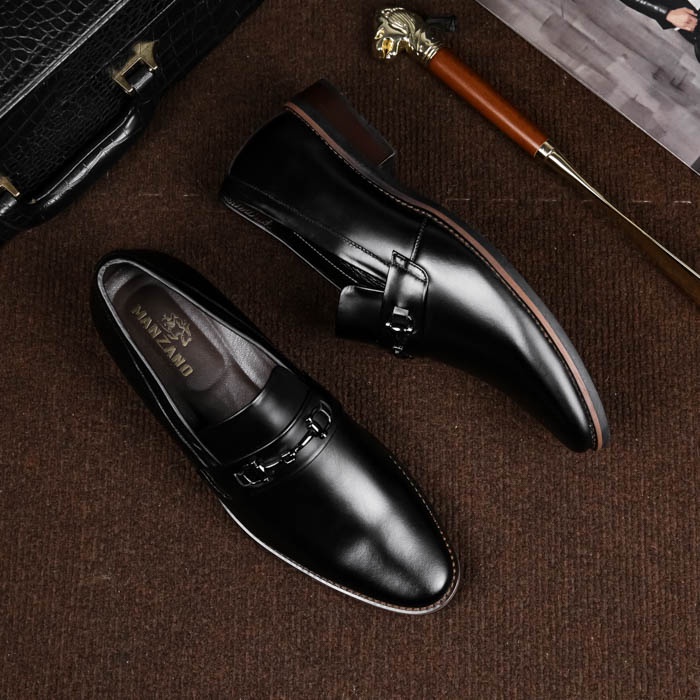 Giày nam đẹp da thật Manzano kiểu lười cho quý ông công sở M66631