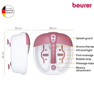 Bồn ngâm chân Massage Hồng Ngoại trị liệu Beurer FB35 Chính Hãng | 3 chế độ massage nhiệt, massage rung và tạo bọt
