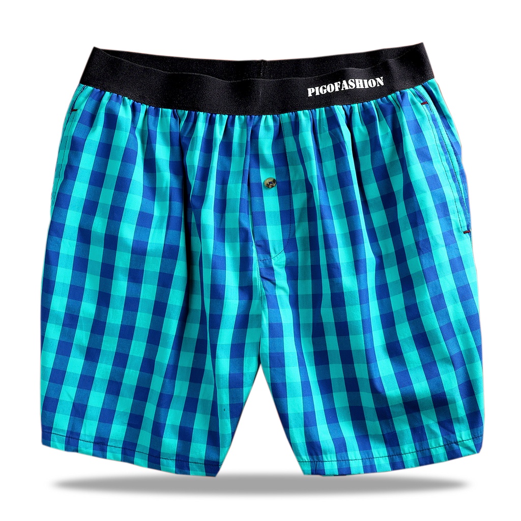 Combo 5 Quần đùi ngủ caro nam lưng thun cao cấp chất kate không phai màu QDCR05 PIGOFASHION