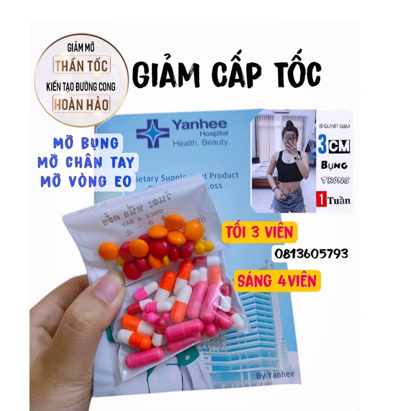 Giảm cân Diet Vip Plus Yanhee giảm mạnh thái lan
