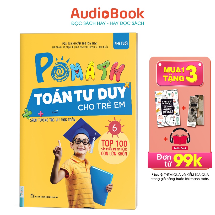 Sách POMath - Toán tư duy cho trẻ em 4 - 6 tuổi - tập 6
