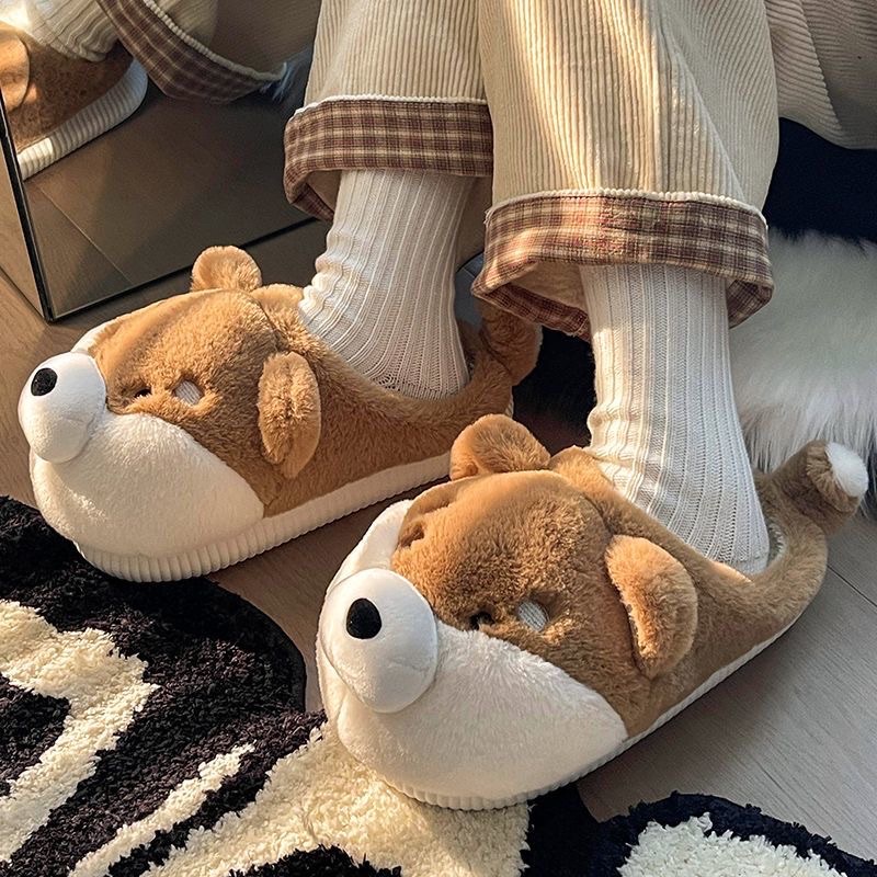 Dép lông chú cún 🐶 Shiba xinh  size 35-43