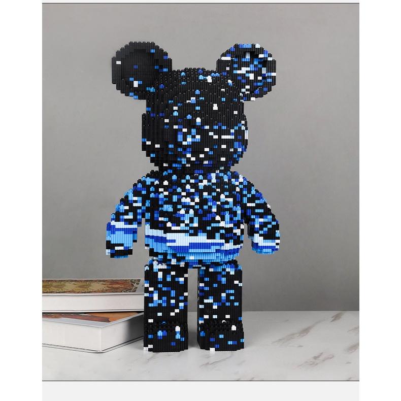Mô hình lắp ráp gấu bearbrick cỡ lớn 55cm siêu hot xếp hình gấu đáng yêu trang trí decor