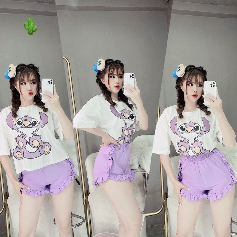 Set Đùi phối Áo Phông Rộng LYLS17621