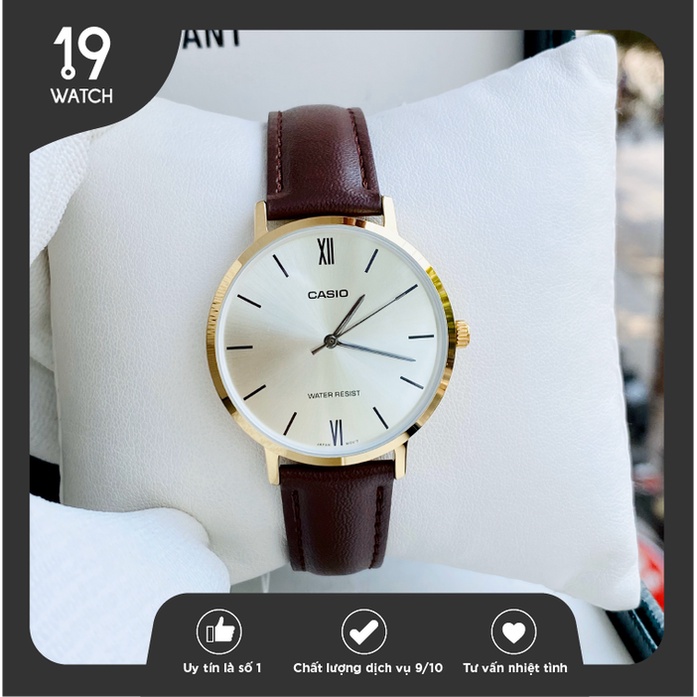 Đồng hồ nữ dây da Casio LTP-VT01GL-9B
