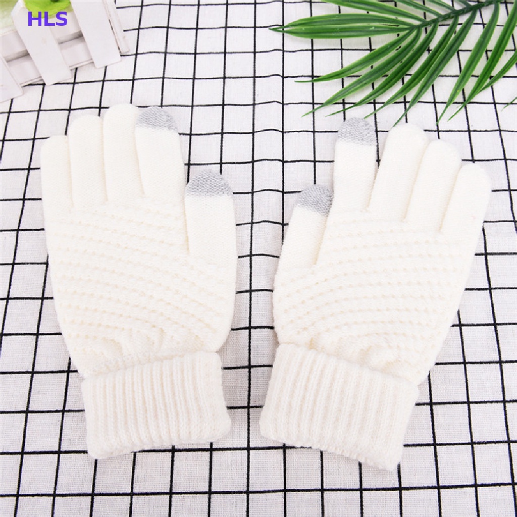 Găng Tay Len Giữ Ấm Mùa Đông Có Thể Sử Dụng Màn Hình Cảm Ứng Dành Cho Nam Nữ