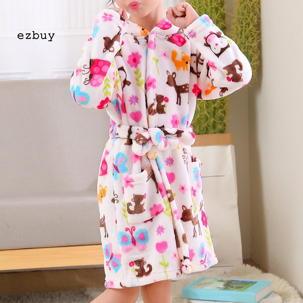 Áo Choàng Tắm Bằng Lông Cừu San Hô Thoải Mái Cho Bạn Gái