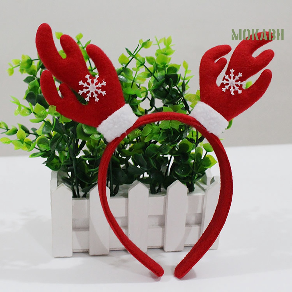 Băng Đô Cài Tóc Hình Sừng Tuần Lộc Giáng Sinh Trọng Lượng Nhẹ Cho Người Lớn Và Trẻ Em