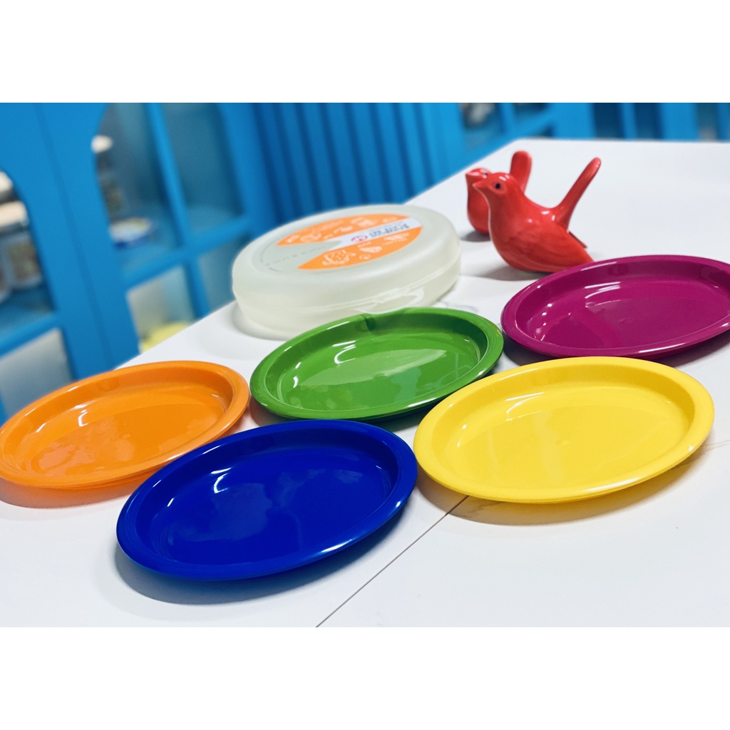 Bộ 5 đĩa nhựa rực rỡ sắc màu Lock&Lock- Rainbow Plate
