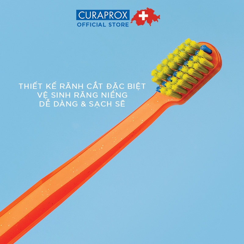 Combo Bàn chải cho răng niềng CURAPROX CS 5460 Ortho Ultra Soft