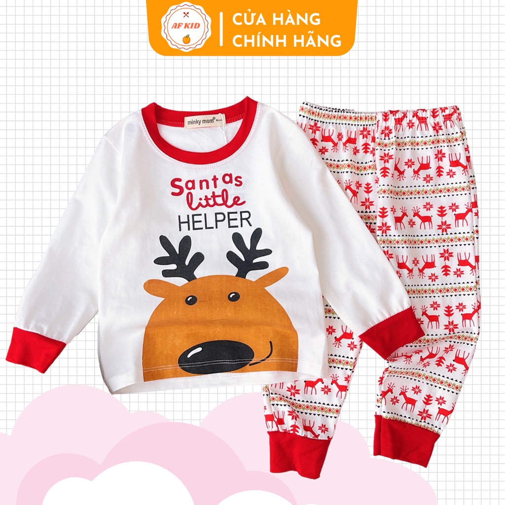 Bộ Giáng Sinh Cho Bé 💖 Bộ NOEL Dài Tay Cho Bé Trai Bé Gái 💖 Chất Cotton Cao Cấp Siêu Co Giãn Thấm Hút Mồ Hôi Tốt