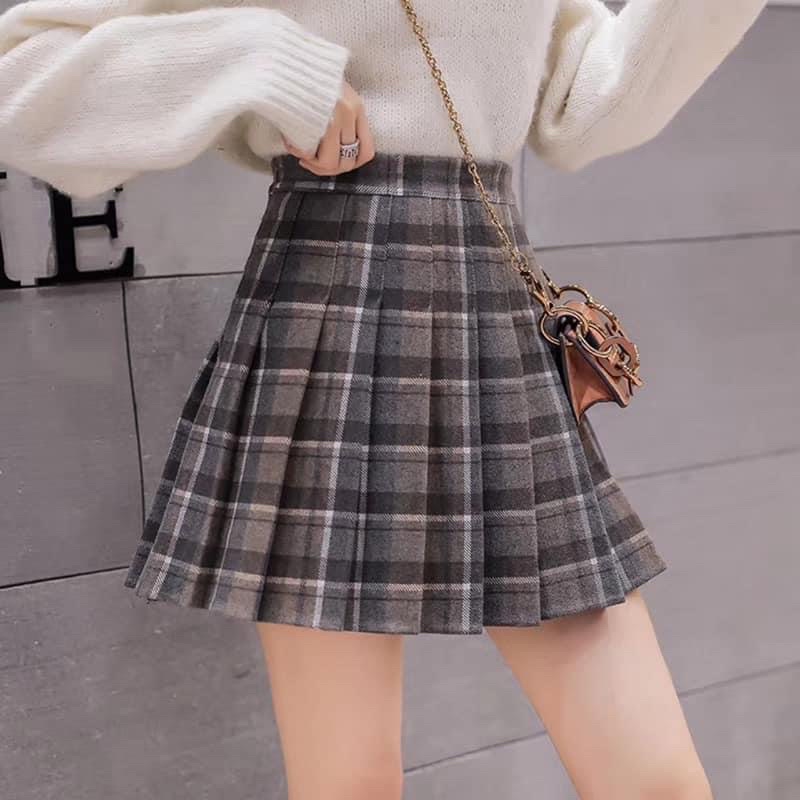 chân váy xếp ly