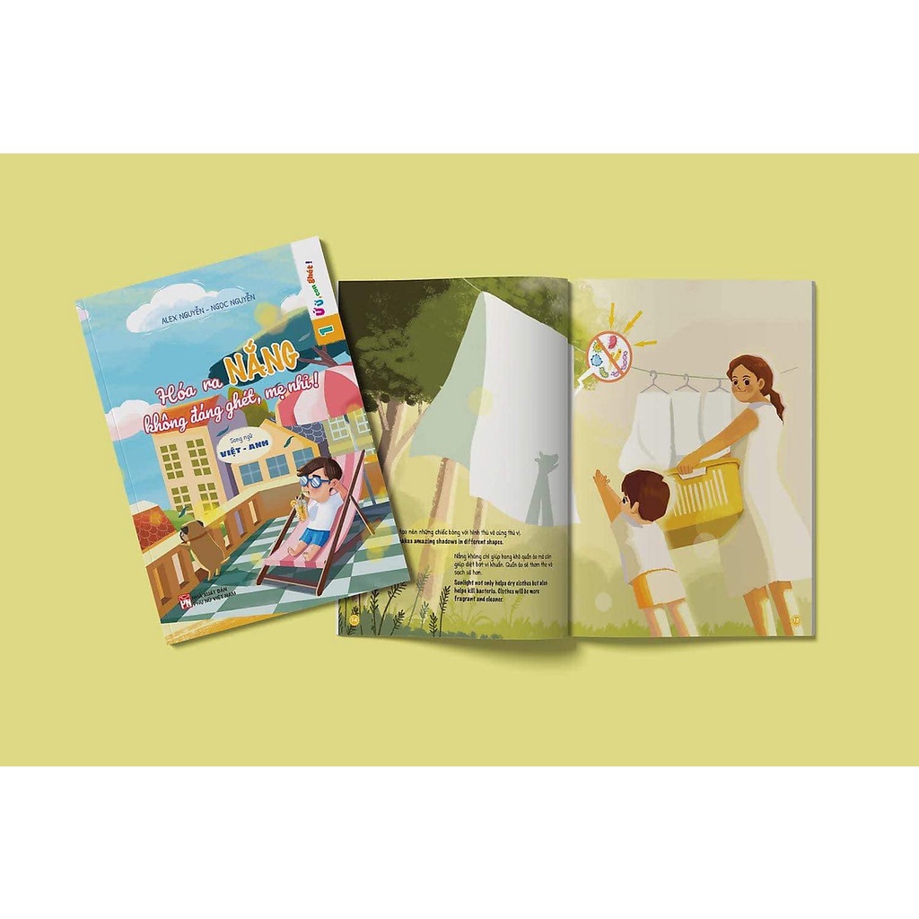 Sách -  Hóa ra nắng không đáng ghét, mẹ nhỉ? (Song ngữ Việt - Anh)