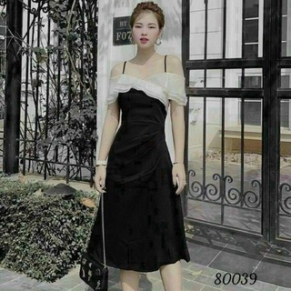 Đầm váy 2 dây vai bèo siêu cute