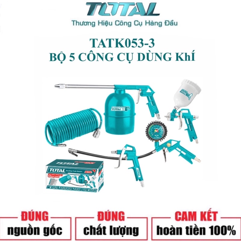 Bộ 5 công cụ dùng khí TOTAL TATK053-3