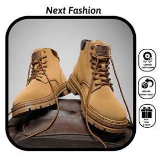 Giày nam cổ cao Boost Martin cao bồi chống nước - phong cách Retro năm 2022 G75 Next Fashion