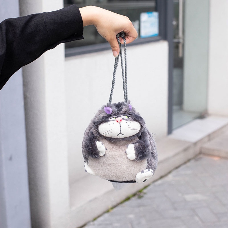 MISCHA Túi Đeo Chéo Hình Mèo Lucifer Hoạt Hình Xinh Xắn