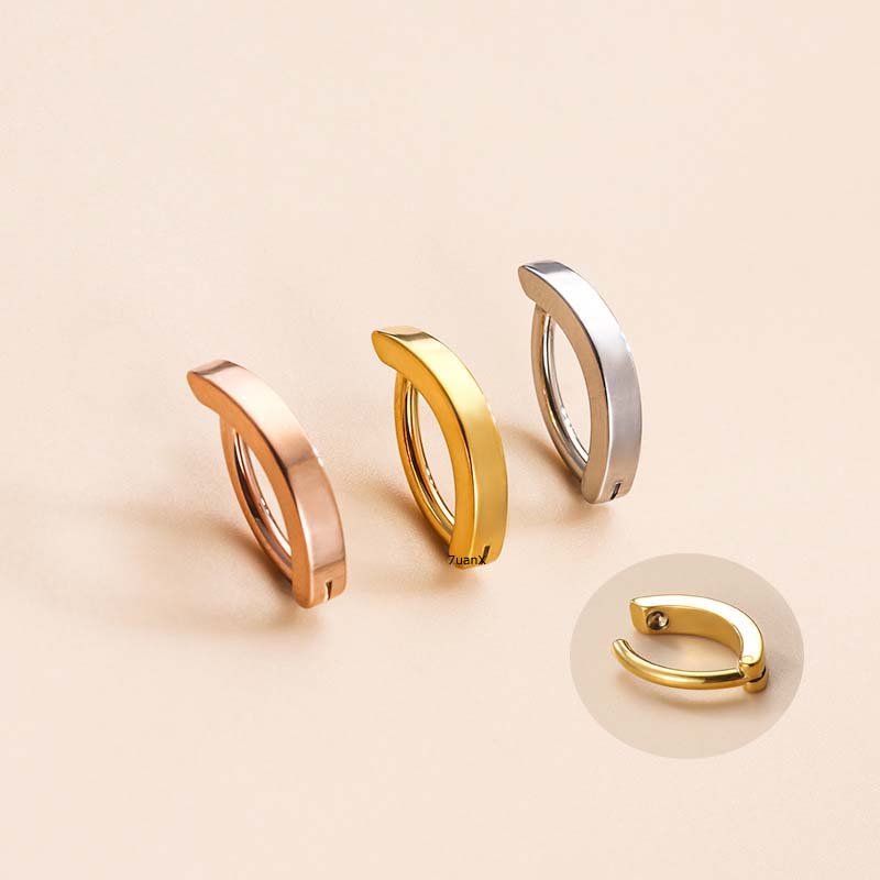 1 Khuyên Rốn Thép Không Gỉ 14Gauge Kiểu Dáng Đơn Giản