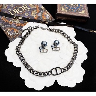 Set vòng cổ + bông tai CD