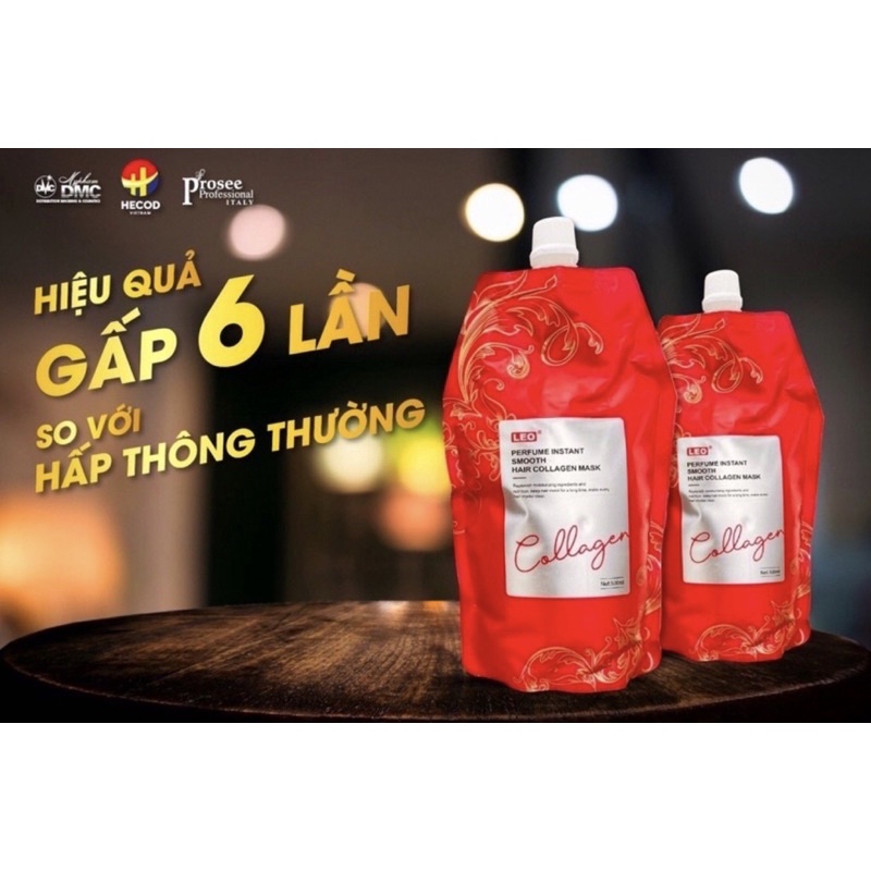 (Chính hãng ) Kem ủ tóc phục hồi hư tổn bổ sung collagen Prosee LEO Perfume Instant Smooth Hair Collagen Mask 500ml