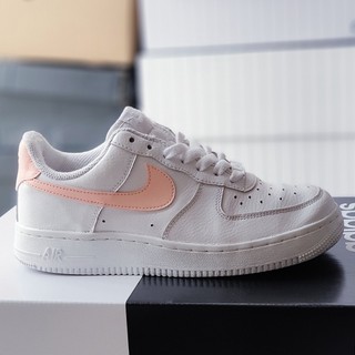 Giày nike air force 1 low - white/pink, size 37.5, real 2hand